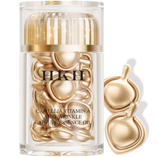 HKH Triple Retinol Anti-Aging Capsules Serum for Face, Stocking Stuffers Camellia,Niacinamide,Ant...