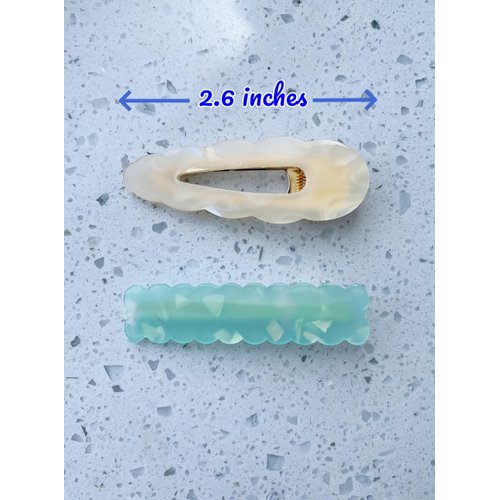 Lemeilleur 10 Pcs Acetic Acid Resin Alligator Hair Clips Hair Barrettes for Thin Thick Hair Styling Hair Accessories for Women Girls Kids