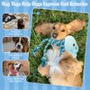JMZDS&JL Dog Toys, Tough Dog Toys for Puppies and Small-Medium Dogs, Tug of War Dog Toy, Plush Stuffed Animals for Dogs, Rope Dog Toys for Teething and Chewing Fun.(Hippo)