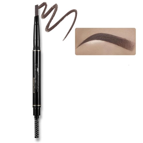 MAEPEOR Ultimate Eyebrow Pencil 5 Colors Retractable Define Eyebrow Pencil Longwearing and Waterproof Brow Pencil for Fuller & Defined Looking (Drak Brown)