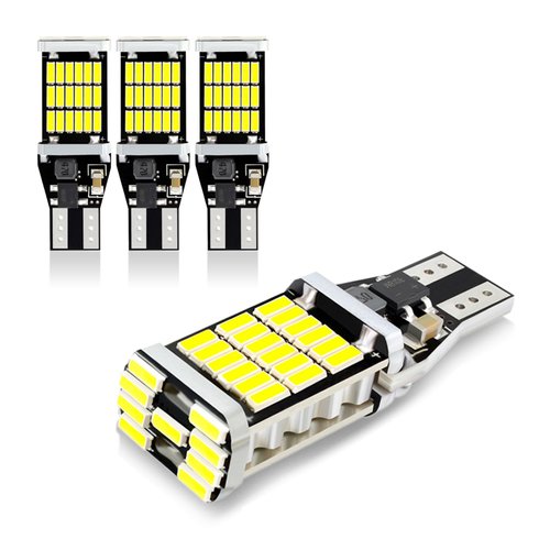 Sodcay Pack-4 LED Reverse Lights, T15 4014 45SMD Chipsets Backup Reverse Light Bulbs, Canbus Erro...