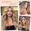 MioYio I Tip Hair Extensions Human Hair 30G/Pack Human Hair Itip Human Hair Extensions #P7/60A Pre Bonded I Tip Real Hair Extensions Long Straight Chocolate Brown to Caramel Blonde 14Inch