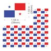 Womaha 30 Panama Flag Temporary Tattoos Fans Face Tattoo Stickers for Adults Kids Group Activity Props