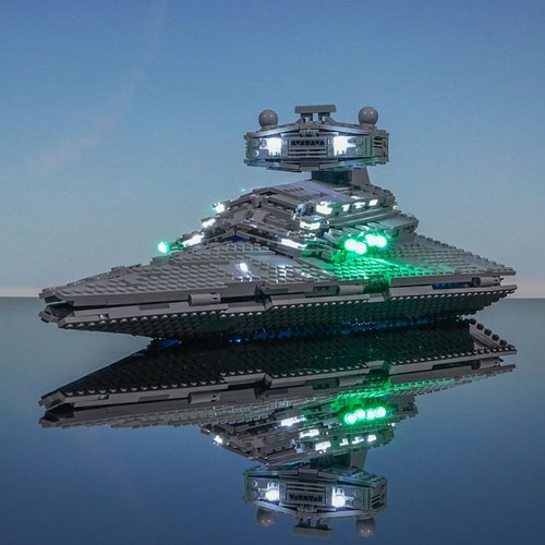 BRIKSMAX 2.0 Light Kit for Lego Imperial Star Destroyer -Innovative Led Lighting Compatible with Lego Star Wars 75394 - Not Included Lego Set