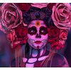 12PCS Sugar Skull Face Temporary Tattoos Decorations- Day of the Dead Halloween Masquerade Party Supplies