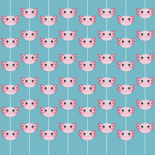 8 Pcs Axolotl Party Hanging Decorations Cute Axolotl Paper Garland Banner Bunting Streamers Backdrop for Boys Girls Axolotl Fans Axolotl Party Birthday Party Supplies
