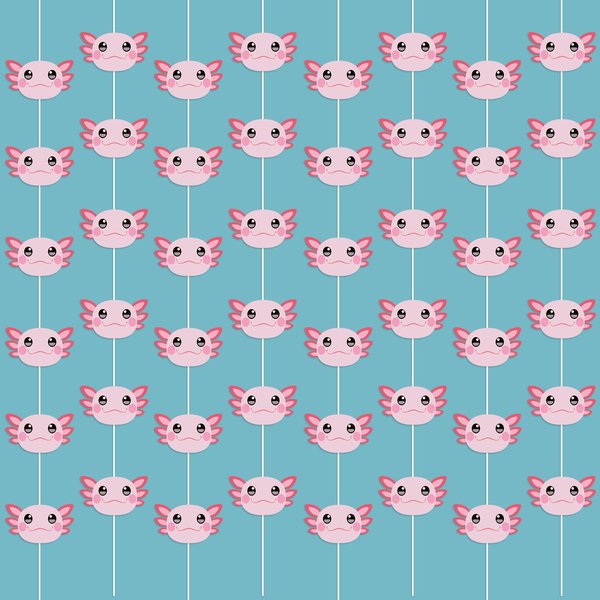 8 Pcs Axolotl Party Hanging Decorations Cute Axolotl Paper Garland Banner Bunting Streamers Backdrop for Boys Girls Axolotl Fans Axolotl Party Birthday Party Supplies