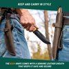 BeaverCraft Bushcraft Knife for Men Camping Knife Survival Fixed Blade Knife with Sheath Full Tang Knife Carbon Steel Camp Knife Tactical Bush Knife with Sheath for Belt, Camping Knives | BSH4 Dusk