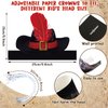 Funtery 48 Pcs Halloween Pirate Hat Pirate Party Accessories Kids Paper Pirate Costume Cap for Caribbean Cosplay (Captain)
