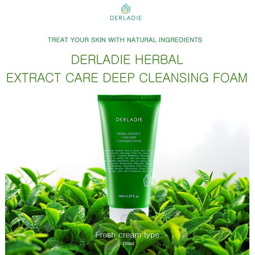 DERLADIE HERBAL EXTRACT CARE DEEP CLEANSING FOAM 150ml / 5.07 fl.oz