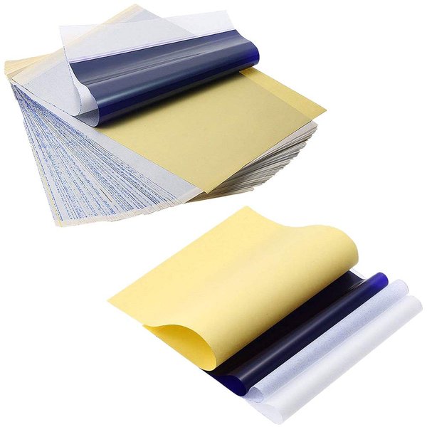 Tattoo Transfer Paper - Autdor 25 Sheets Tattoo Stencil Paper Thermal Stencil Paper 4 Layers 8 1/2" x 11" DIY Tattoo Paper for Tattoo Transfer Machine Tattoo Supplies Tattoo Kit