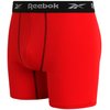 Reebok Men's Active Underwear - Performance Boxer Briefs (4 Pack), Size Medium, BlackRedGrey