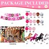 Cowgirl Birthday Party Decorations Western Party Decorations Include Cowgirl Backdrop Balloons Banner and Horse Foil Balloons, Cowgirl Theme Birthday Party Supplies