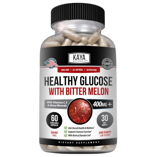 Kaya Naturals Healthy Gluco with Bittermelon Supplement | Support Healthy Levels and Function, 20...