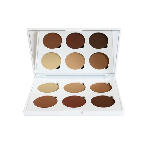 Lagure Minerals Powder Contour Kit - Premium Bronzer and Contour Palette for Flawless Highlighting and Contouring - Step-by-Step Contour Guide Included