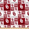 Cotton University of Oklahoma Sooners College Team Sports Cotton Fabric Print By the Yard