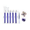 8 Pieces,Quilling Kits,Paper Quilling Tools,Quilling Knitting Board,Quilling Needles,Quilling Curling Coach,Paper Craft DIY Tools,Assorted Sizes Rolling Curling Quilling Needle Pen,XIWUMOER (Blue)