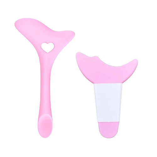 FUKELOUL 2 pcs makeup template，Eyeliner Stencils Wing Tips, Silicone Eyebrow Pencil Stencil Reusable, Eyelash Eyeshadow Aid Pad For Eye Makeup.