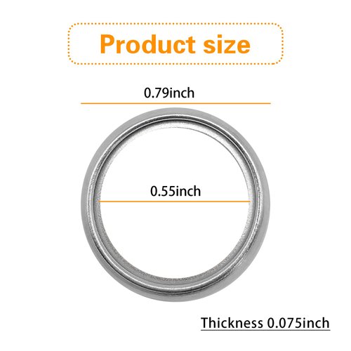 Flygun 24 PCS Transmission Fluid Gasket Seal Steel Rings, 16mm Oil Drain Plug Gaskets Crush Washers The Part #11126AA000, for Subaru Baja Forester Impreza Legacy Outback STI WRX (Silver)