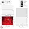Happy Valentine’s Day Greeting Cards, Beautiful and Romantic Valentines Script Love Hearts Greetings for Husband, Wife, Boyfriend, Girlfriend | 4.25 x 5.5" | 25 Valentine Cards & 25 Envelopes per Pack