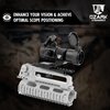 OZARK ARMAMENT Carry Handle Mount & Carry Handle Picatinny Rail Mount Designed for Carry Handle Sights Universal Detachable Carry Handle Scope Mount for A Wide Range of Optics
