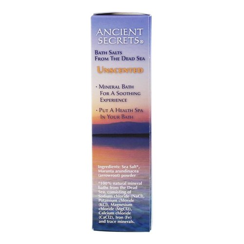 ANCIENT SECRETS Bath Salts from the Dead Sea, Unscented, 16 Ounce