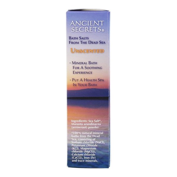 ANCIENT SECRETS Bath Salts from the Dead Sea, Unscented, 16 Ounce