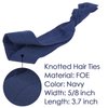 MEEDEE Pack Navy Blue Women's Hair Accessories: Soft Elastic Ribbon Ties, No Crease, No Damage Pony Tails, Ouchless Yoga Bracelets