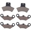 MOTOKU Front & Rear Brake Pads for Sportsman 500 4x4 HO Scrambler 400 Trail Blazer 250