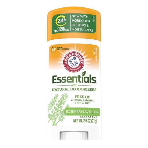 ARM & HAMMER Essentials Natural Deodorant Fresh Rosemary Lavender 2.50 oz (Pack of 4)