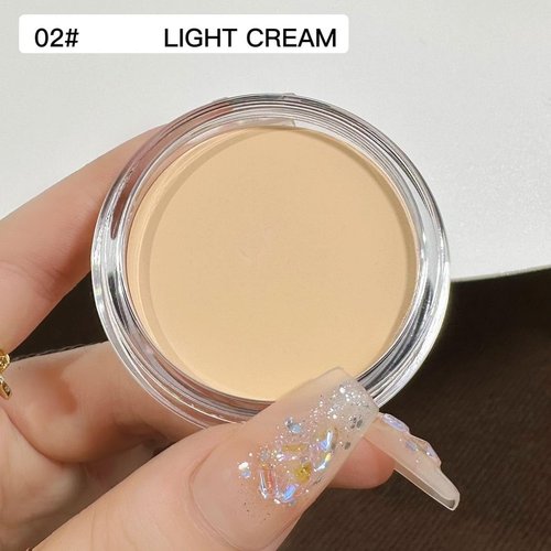 Melemando 7 Color Solid Concealer Full Coverage Correcting Cream Concealer Waterproof Long-lasting Under Eye Concealer for Dark Circles Color Corrector Pro Concealer (Color 02)