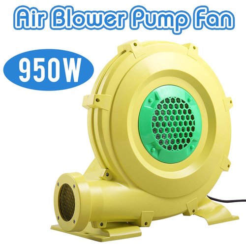 JAXPETY 950 Watt Yellow Air Blower, Lightweight Pump Fan Commercial Air Inflatable Bouncer Blower, Perfect for Inflatable Bounce House, Jumper, Bouncy Castle (950W)