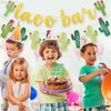 KatchOn, Glitter Taco Bar Banner - 2 Strings, Pre-Strung | Taco Bar Sign with Cactus Banner | Taco Bar Decorations | Fiesta Party Decorations, Cactus Party Decorations | Cinco De Mayo Decorations