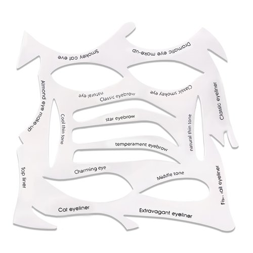 Quick Make-Up Stencils Kit for Eyeliner, Eyebrows, and Eye Shadow - Versatile Shapes for Diverse Makeup Styles