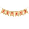 FAKTEEN Burlap Crawfish Banner Red Lobster Garland Crawfish Boil Decorations for Birthday Lobster Festival Barbecue Party Supplies Indoor Outdoor Welcome Sign Mantle Fireplace Decoration