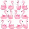 Pink Flamingo Rubber Duckies, 12PCS Bulk Flamingo Bath Toys for Kids Small Flamingo Rubber Duck Cake Decorations, Classroom Prizes