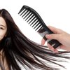 Detangling Comb, Plastic Wide Tooth Hair Comb Durable for Salon Use for Home(black)
