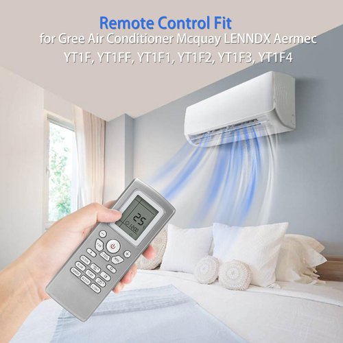 Universal Remote Control for Air Conditioner Gree Conditioning Gree Mcquay LENNDX Aermec Yt1f Yt1ff Yt1f1 Yt1f2 Yt1f3 Yt1f4