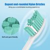 Kecura Replacement Brush-Heads Compatible with Philips Sonicare: e-Series Toothbrush Heads HX7022/66 fits Essence & CleanCare Electric Brush Handles, 6 Pack