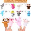 100 Pcs Animal Finger Puppets 29 Small Soft Velvet Dolls Props Toys small Plush Animal Puppets Set Mini Stuffed Animals Finger Toys