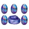Anditoy 5 Pack Slime Eggs Stress Relief Toys for Kids Boys Girls Christmas Stocking Stuffers Gifts Party Favors (Blue+Purple+Gold)