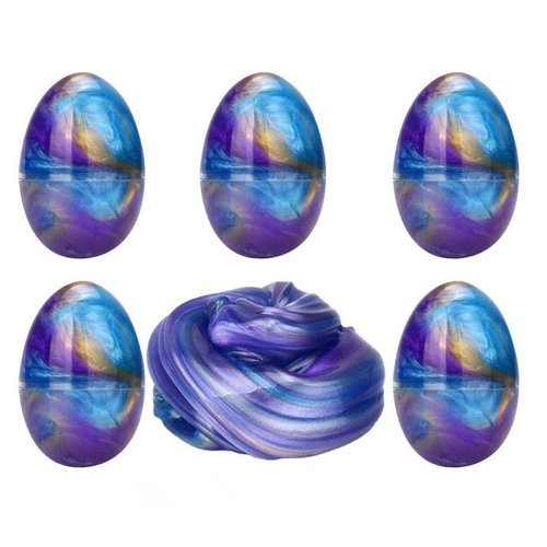 Anditoy 5 Pack Slime Eggs Stress Relief Toys for Kids Boys Girls Christmas Stocking Stuffers Gifts Party Favors (Blue+Purple+Gold)