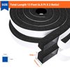 MAGZO Adhesive Foam Weather Stripping 1 Inch W X 1 Inch T, Air Conditioner Window Seal Open Cell High Resilience, Total Length 13 Feet (6.5ft x 2 Rolls)
