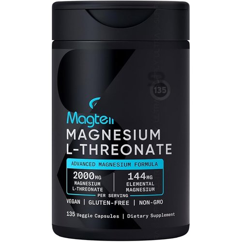 Sports_Researchs Magnesium L-Threonate 2000mg (135 Count Servings.) Advanced Brain Magnesium for Memory, Focus & Cognitive Support