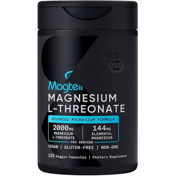 Sports_Researchs Magnesium L-Threonate 2000mg (135 Count Servings.) Advanced Brain Magnesium for Memory, Focus & Cognitive Support