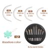 Premium Hand Sewing Needles, Curved Needles, Hand Sewing Needles Kit Assorted Needles Sharp Sewing Needles 4 Size Leather Curved Needles with Threaders for Leather Repair and Art Crafts