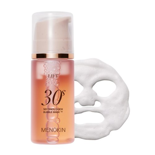 MENOKIN Korean Face Mask [30 Seconds Quick Bubble Mask] [LIFT] Collagen & Niacinamide Mask, Radiance-boosting, Easy to Use,Glass Skin, 3.21 fl.oz