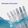 Nail File and Buffer Set, 6 Pcs Professional Nail File Kit for Acrylic and Natural Nails, 100/150/180/220/240/280/1000/4000 Grit Soft Nail Filer Gel Nail Files & buffers Filing Emery Board Home Salon
