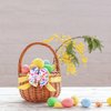 2 Pack Easter Bunny Hair Bows Ribbon Alligator Clips Girls Women Rabbit Egg Spring Hair Accessories 4 Inch