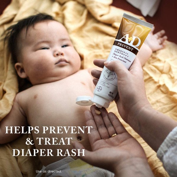 A+D Original Diaper Rash Ointment, Skin Protectant with Lanolin and Petrolatum, Seals Out Wetness, Helps Prevent Baby Diaper Rash, 1 Pound Jar. (2-Pack (1 Pound))
